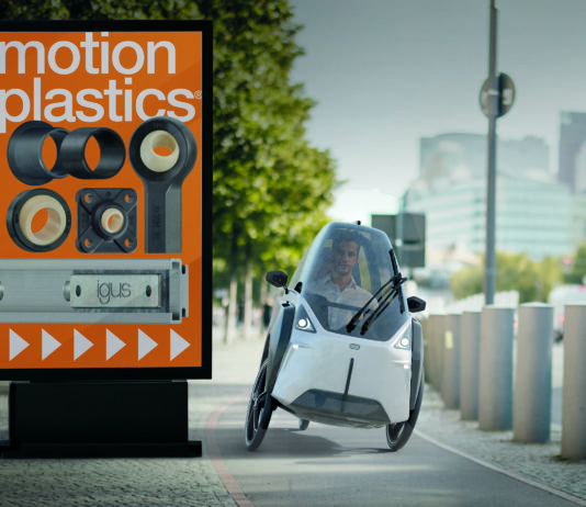 Rethinking city traffic: new e-vehicle relies on maintenance-free polymer bearings