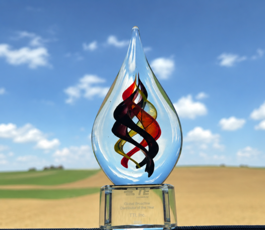 TTI IP&E honoured with the Global Broadline Distributor of the Year by TE Connectivity
