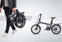 Automatic two-speed hub motor for folding e-bikes