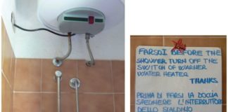 Una doccia… “elettrizzante”