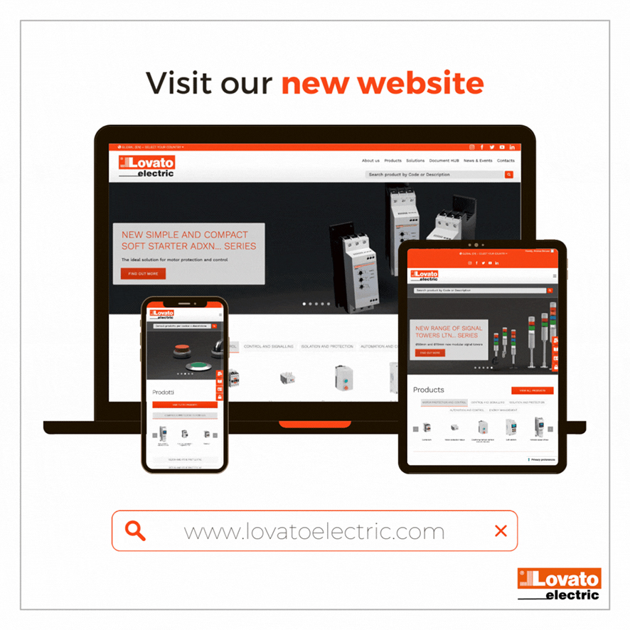 LOVATO Electric compie cento anni e lancia il nuovo sito internet