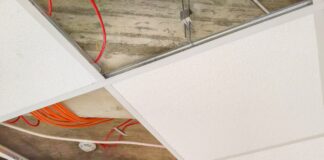 cavo FS18OR18 nel controsoffitto