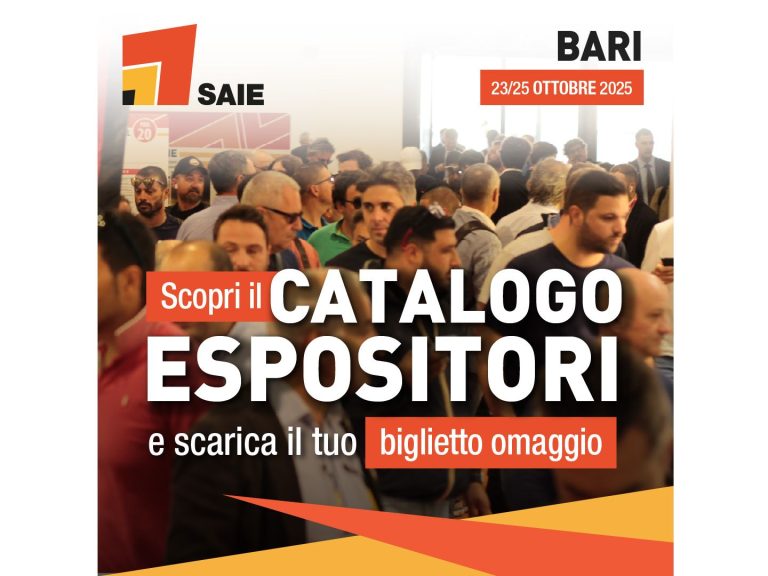 SAIE Bari 2025: catalogo espositori e il biglietto gratuito per partecipare