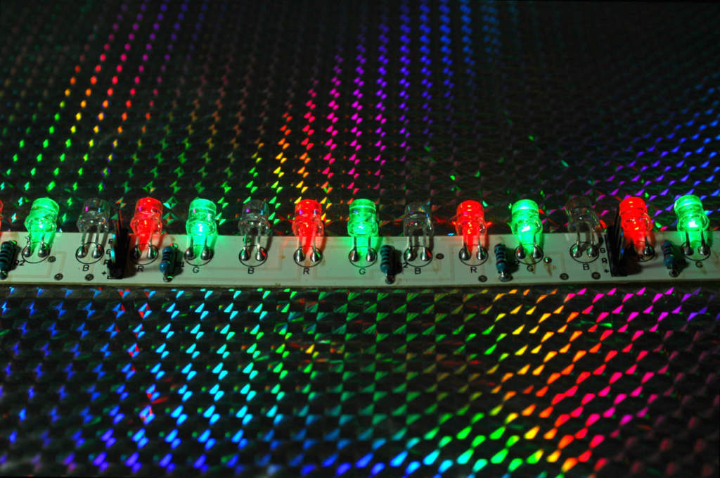 rgb light emiting diode display for liminous road signs