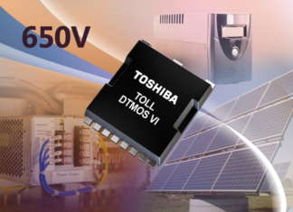 Da Toshiba cinque MOSFET di potenza a supergiunzione da 650 V alloggiati nel package TOLL