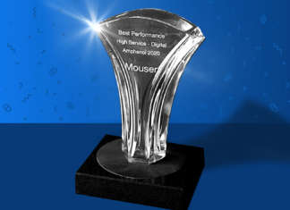 Mouser ha ricevuto il premio “High Service Digital Performance” da Amphenol