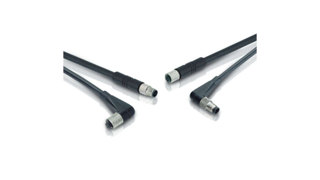 Connettori M5 con schermatura a 360° – perfetti per l’uso in ambienti soggetti a interferenza con spazio di installazione limitato. Foto: binder