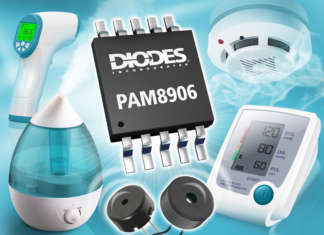 Diodes aumenta la potenza dei segnalatori acustici