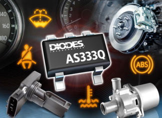Diodes: nuovo amplificatore operazionale AS333Q per automotive