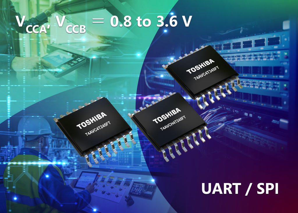 I ricetrasmettitori bus a doppia alimentazione a 4 bit di Toshiba supportano la traslazione di livello a bassa tensione