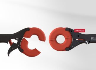 Trasduttore di corrente a pinza CC e CA ad alta precisione Il trasduttore a pinza MK500ID di Danisense misura fino a 500 A con tecnologia fluxgate, con precisione del ±0,1% e banda a 1 MHz.