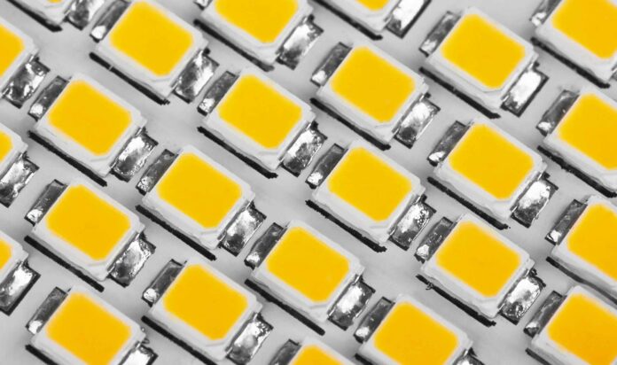 LED panel, close-up LED
