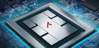 Chip Huawei Ascend per intelligenza artificiale su circuito stampato, simbolo dell'autonomia tecnologica cinese