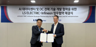 Kil Young Ahn, vicepresidente e responsabile della produzione e della ricerca, sviluppo e innovazione (R&BD) presso LS ELECTRIC; a destra: Andreas Weisl, vicepresidente esecutivo e direttore commerciale del settore industriale e delle infrastrutture presso Infineon