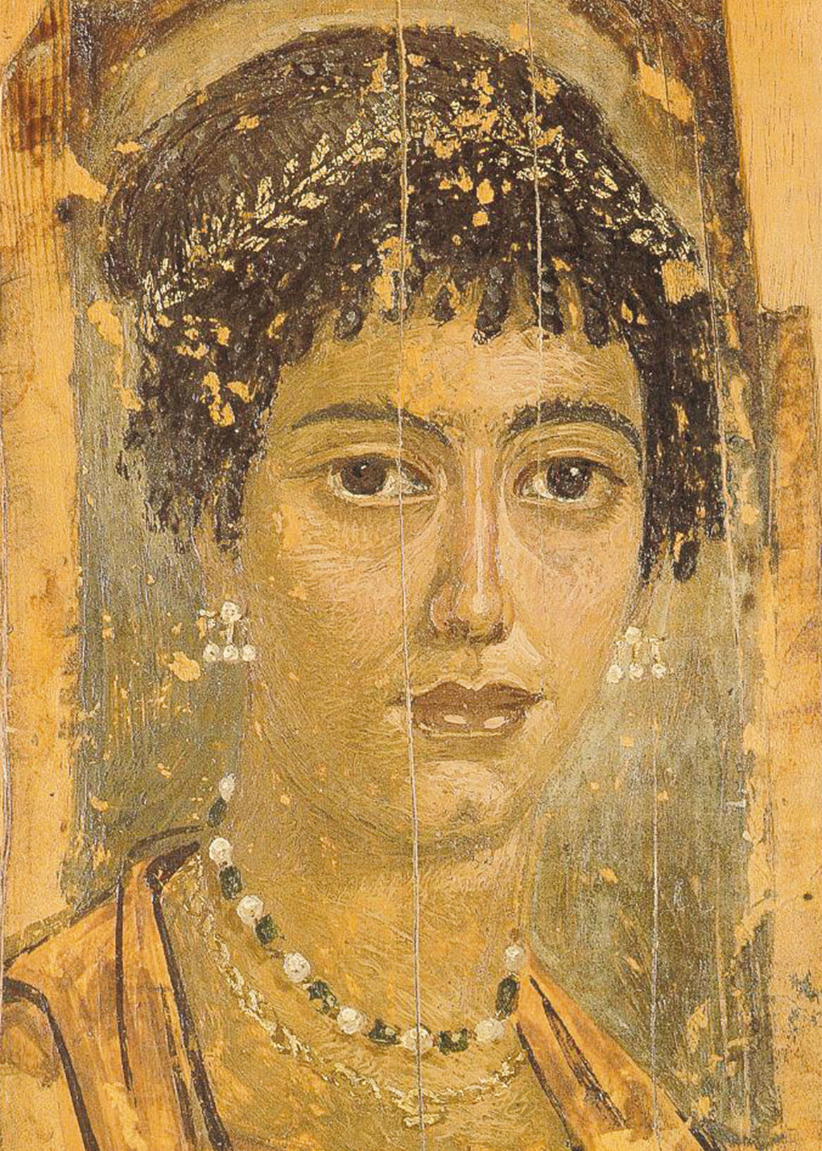 Fig. 4 Ritratto di donna, dalla necropoli di El-Fayuum, II sec. d.C. Fonte: wikimedia.org