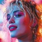 Fig. 7B Trucco anni ’80, in un immagine generata tramite AI ispirata a Madonna.