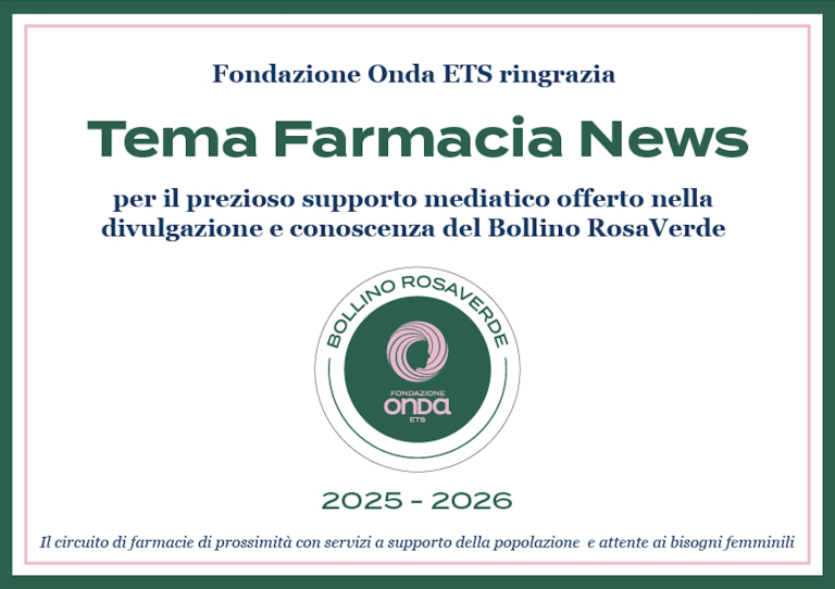 Tema Farmacia News al fianco del Bollino RosaVerde