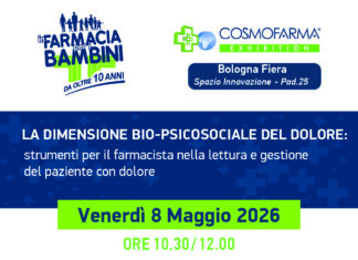 Farmacisti e dolore, una nuova lettura: l’approccio bio-psicosociale a Cosmofarma dolore bio-psicosociale farmacista