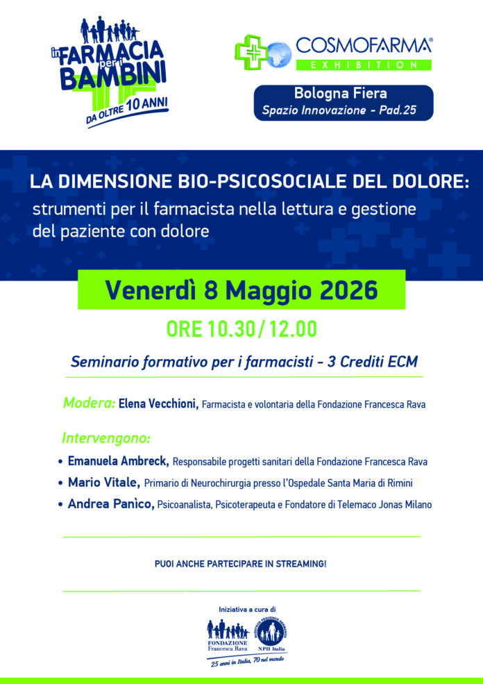 dolore bio-psicosociale farmacista