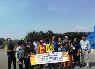 Una delegazione sud-coreana in vista alla Divano, lo specialista dei kaki