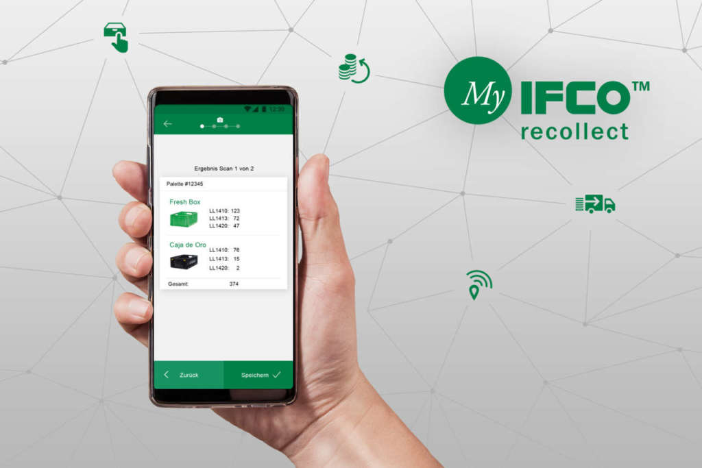 La nuova app MyIFCO recollect che sarà presentata a Fruit Logistica, a Berlino