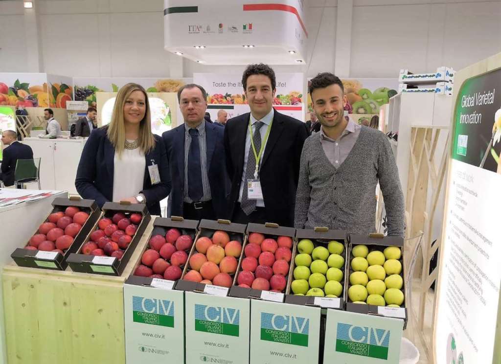 LLo stand di Civ alla scorsa edizione di Fruit Logistica, a Berlino