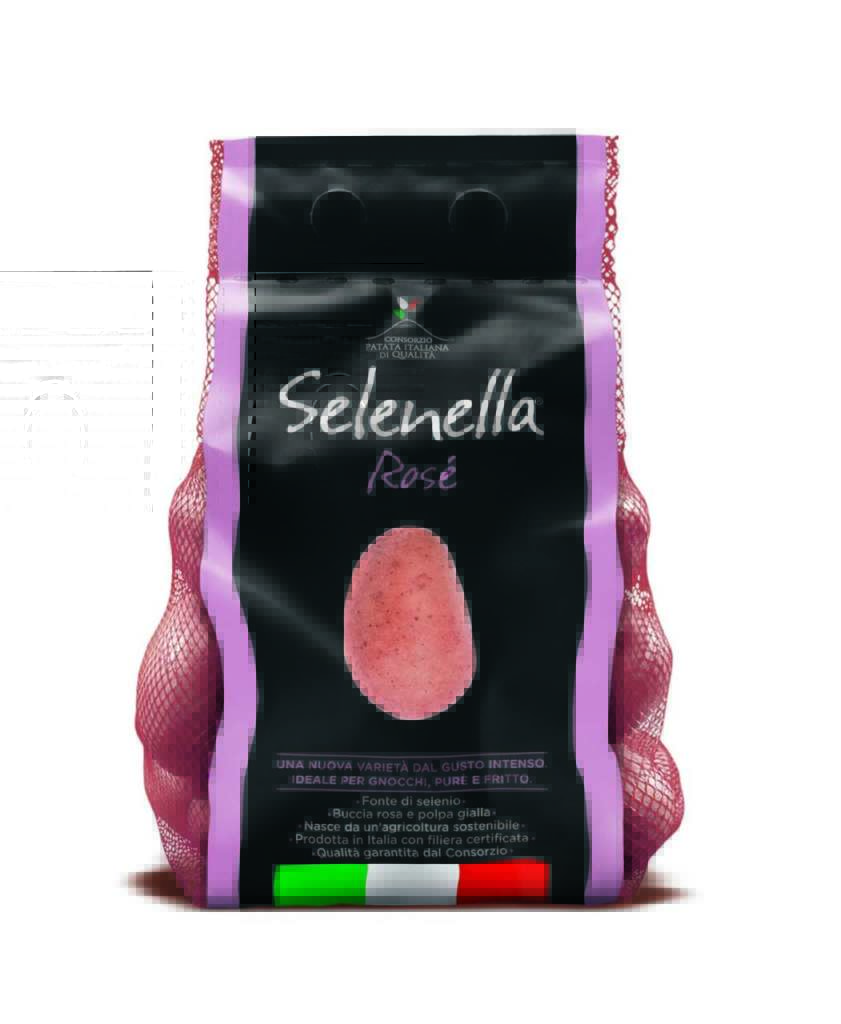 Selenella Rosé è frutto della ricerca varietale del Consorzio Patata Italiana di Qualità ed è ricca di carotenoidi tra cui la luteina