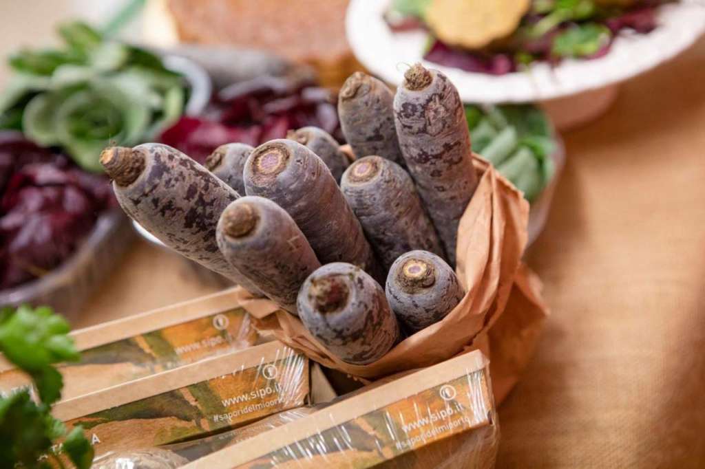 La carota viola prodotta da Sipo è ricca di polifenoli e antocianine che hanno proprietà antiossidanti e difendono da diverse patologie