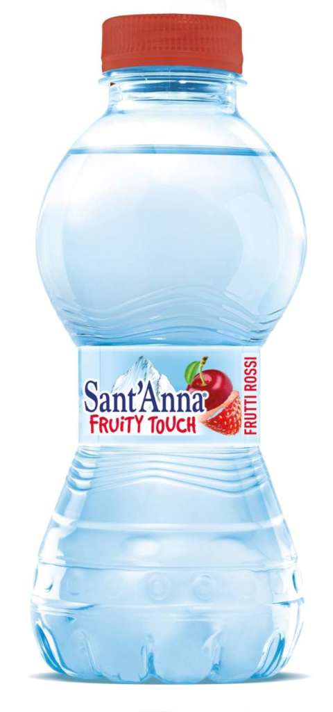 Sant’Anna Fruity Touch Frutti Rossi, arricchita con concentrato di fragola e amarena