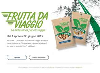 “Parti con Frutta da Viaggio”: Euro Company lancia il premio certo L'iniziativa con premio assicurato lanciata da Euro Company per la linea Frutta da Viaggio, dedicata alla frutta secca
