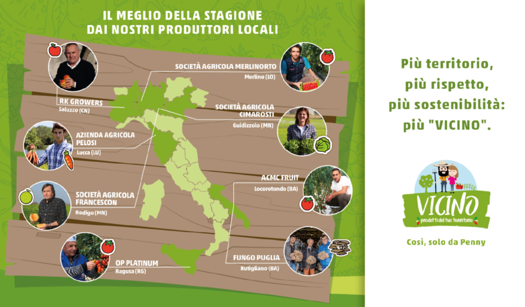 Ortofrutta e territorio da Penny