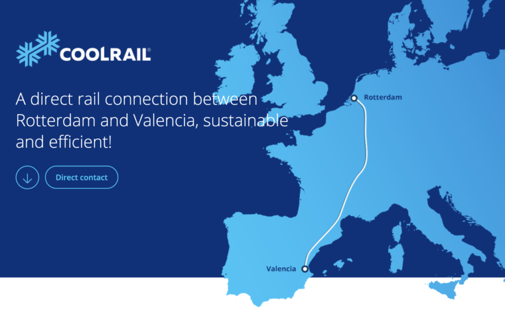 CoolRail è un nuovo collegamento ferroviario diretto per i prodotti freschi: la tratta è Valencia Rotterdam, dalla Spagna all'Olanda