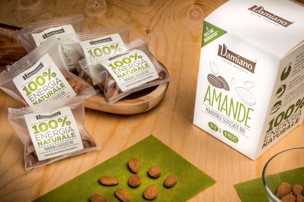 Damiano punta su confezioni più piccole per il consumo di frutta secca bio come snack
