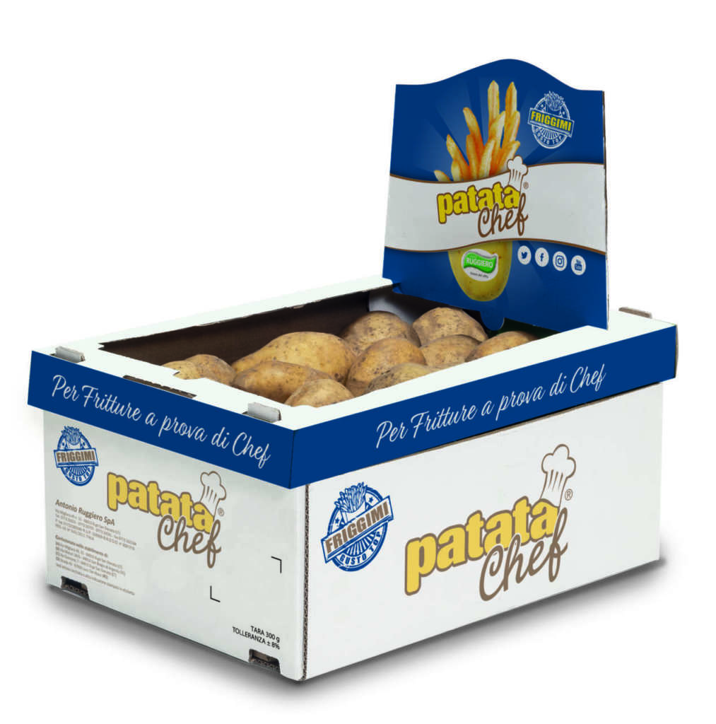 La Patata Chef Ruggiero garantisce una frittura asciutta, assorbendo poco olio