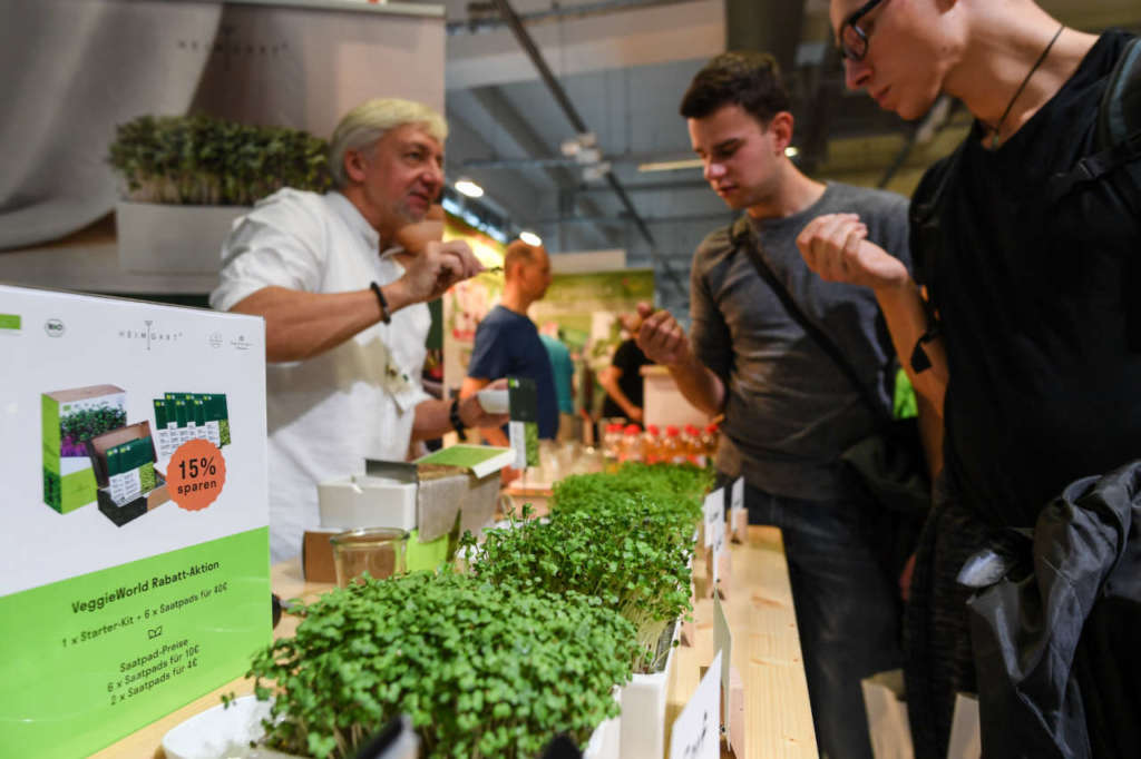 VeggieWorld conta edizioni in 8 Paesi e 16 città (nella foto quella di Monaco, foto Andreas Gebert). Ed è la fiera vegan più longeva al mondo