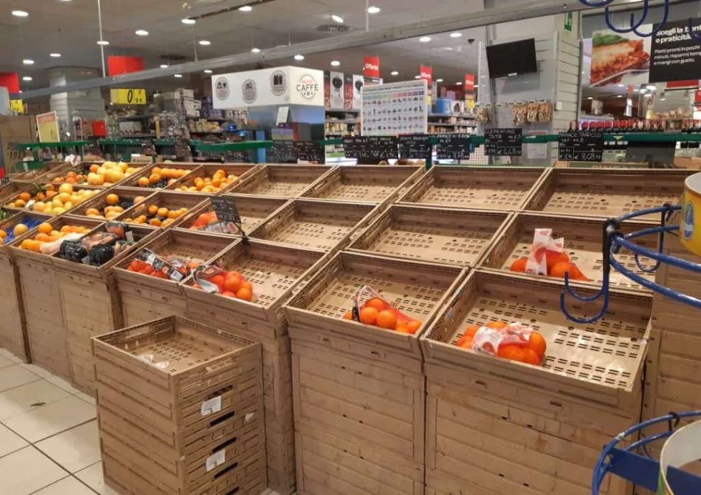 Coronavirus Ortofrutta forniture