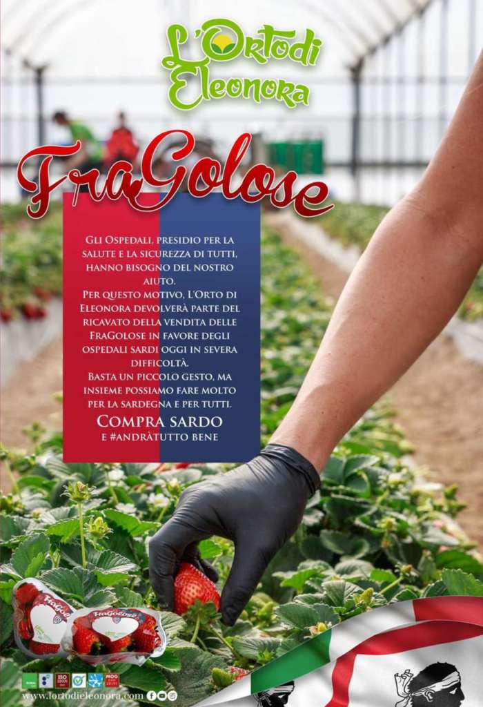 Il brand sardo L'Orto di Eleonora è impegnato in iniziative umanitarie legate all'emergenza coronavirus