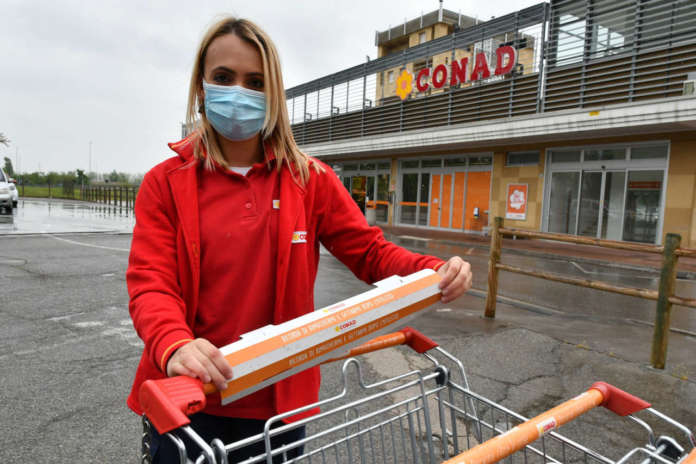 carrello Conad coprimaniglia