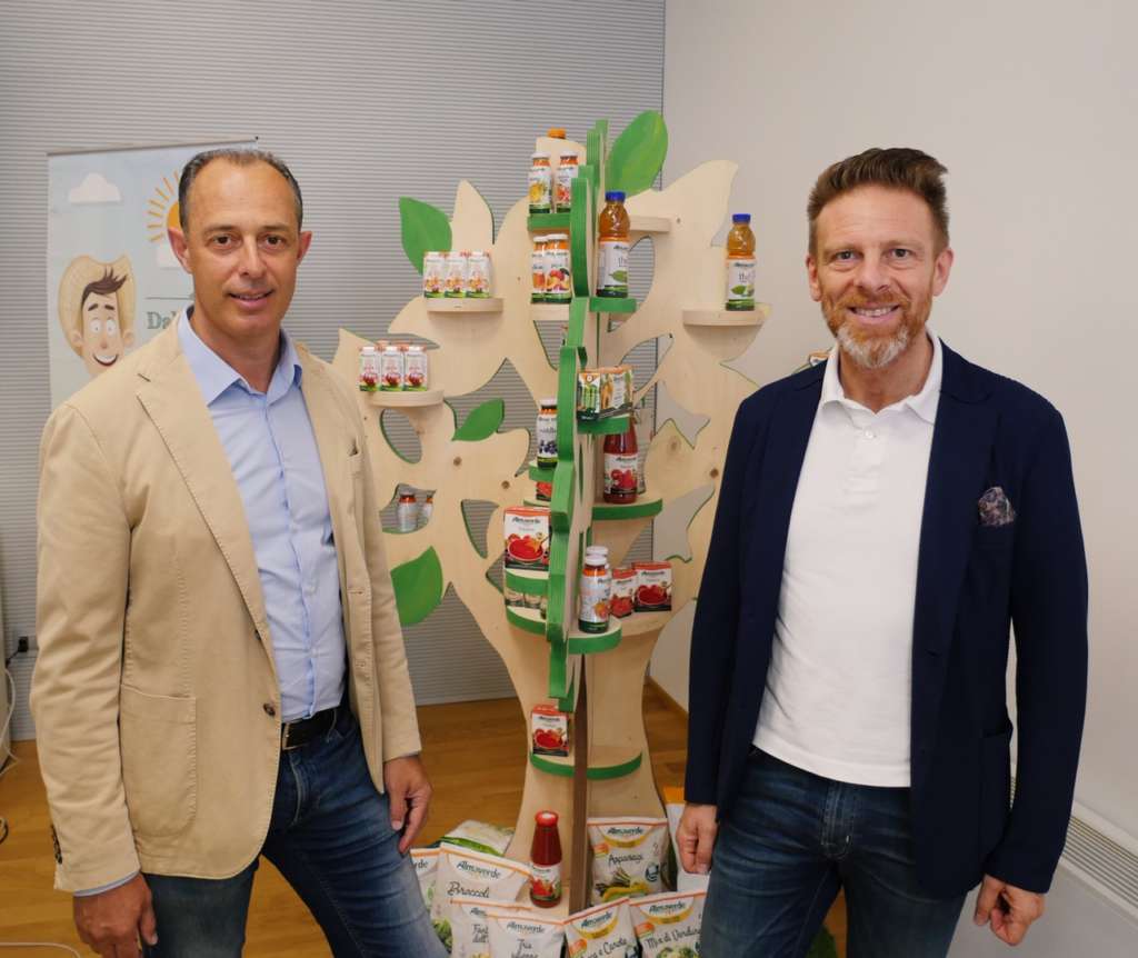 Stanislao Fabbrino, presidente di Fruttagel e AlmaverdeBio Ambiente e Giorgio Alberani, direttore commerciale di Fruttagel e Amministratore delegato di AlmaverdeBio Ambiente