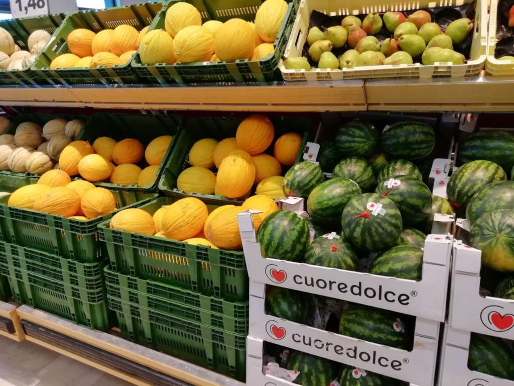 Aumentano le quotazioni di angurie e meloni