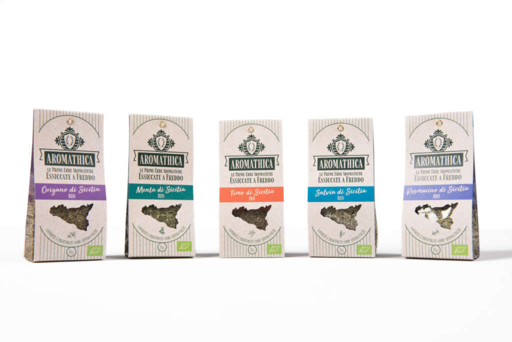 La gamma dei prodotti bio Aromathica