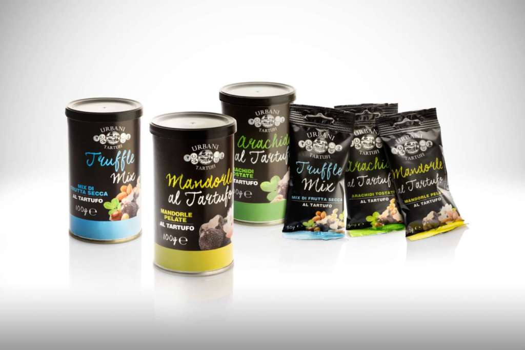 I nuovi snack al tartufo lanciati da Urbani Tartufi