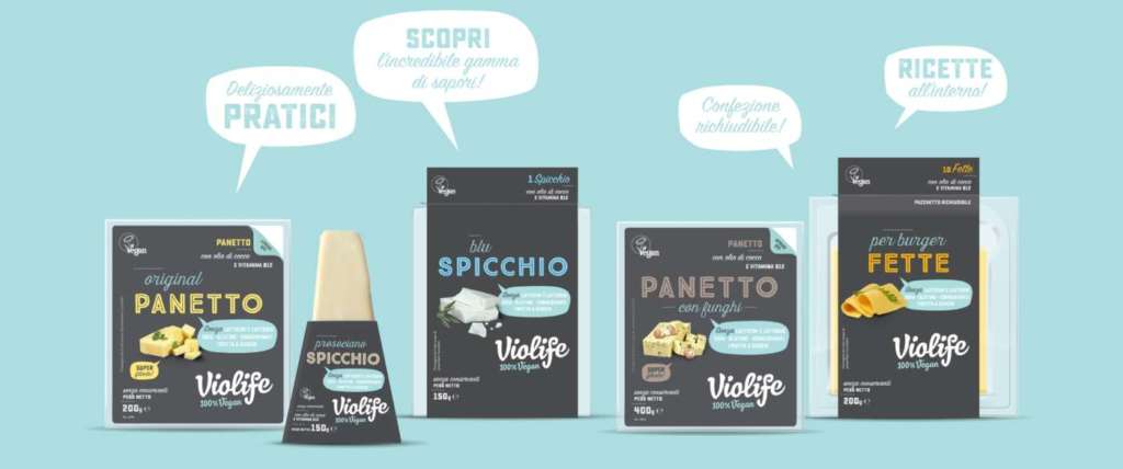 Formaggi vegani prodotti da Violife Foods