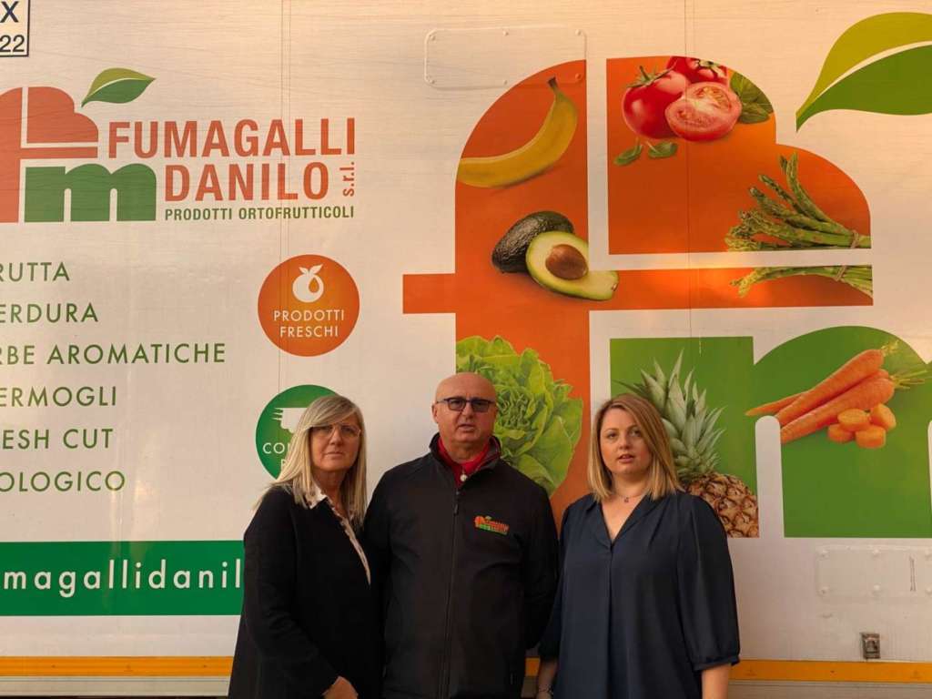 Antonella, Danilo ed Erika Fumagalli (da sin). Erika ha lanciato il progetto Pom Natura