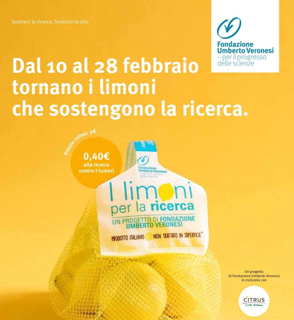 I limoni per la ricerca, esempio virtuoso di collaborazione tra fornitori e Gdo