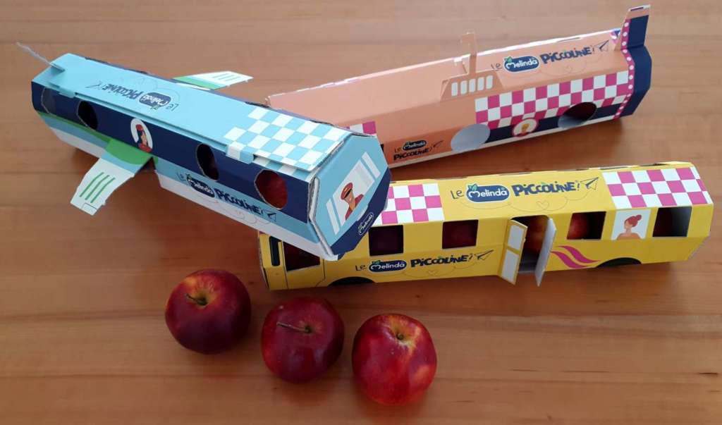 Le Piccoline Melinda, con il divertente packaging in cartone