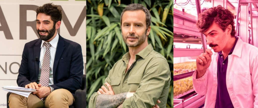 Da sinistra: Mattia Accorsi, Luca Travaglini, Pierluigi Giuliani,i protagonisti del fuori suolo italiano