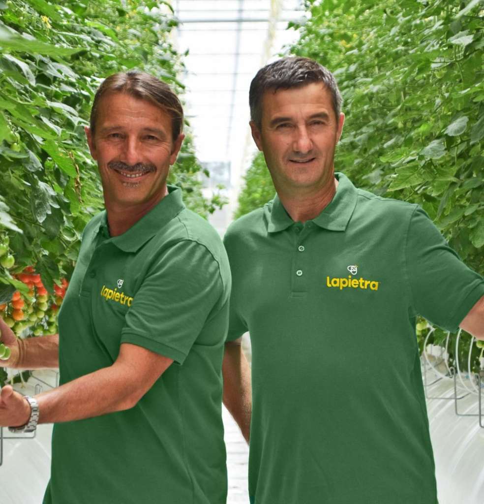 I fratelli Enzo e Lino Lapietra, titolari dell'azienda agricola omonima