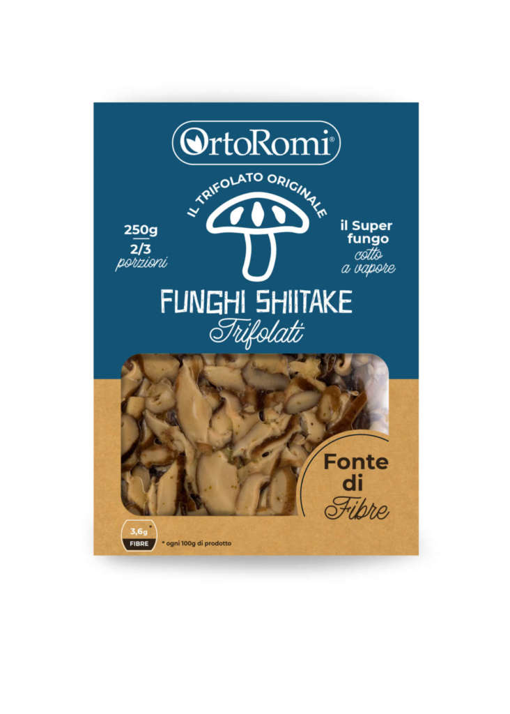 Funghi shiitake a marchio OrtoRomi