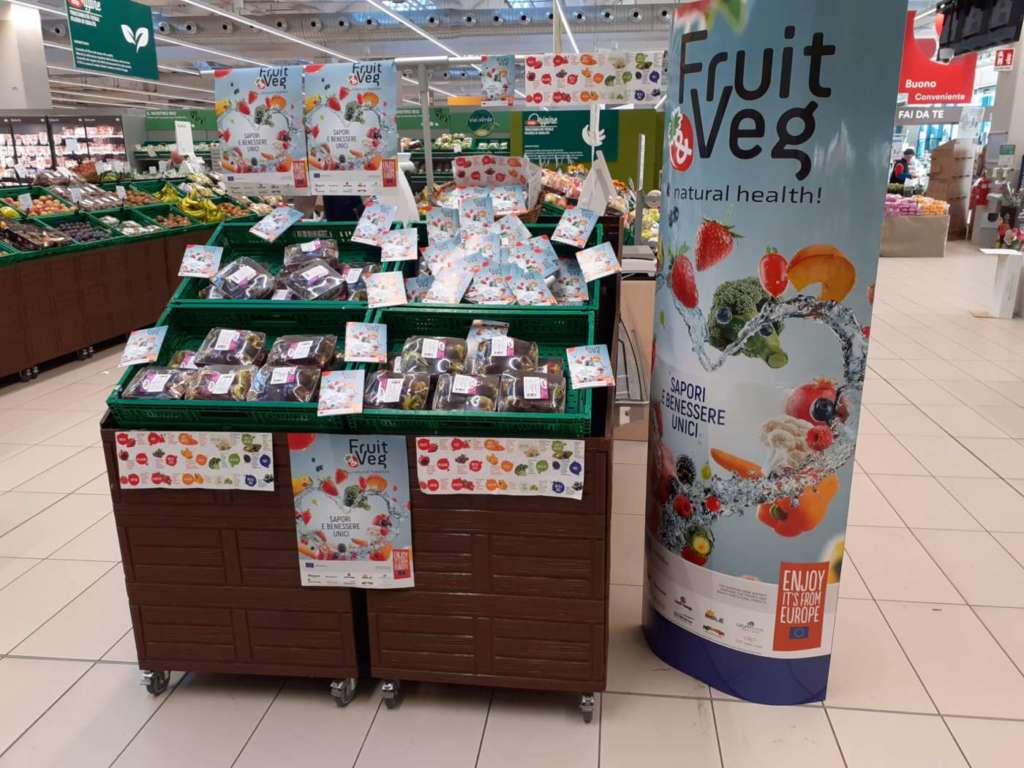 Fruit & Veg: Natural Health!, il progetto del Gruppo Vi.Va, ha avuto 532 giornate promozionali nei punti di vendita